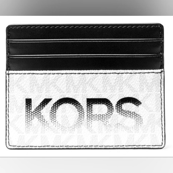 MICHAEL KORS Cooper Graphic Logo Tall Card Case - Picture 1 of 2
